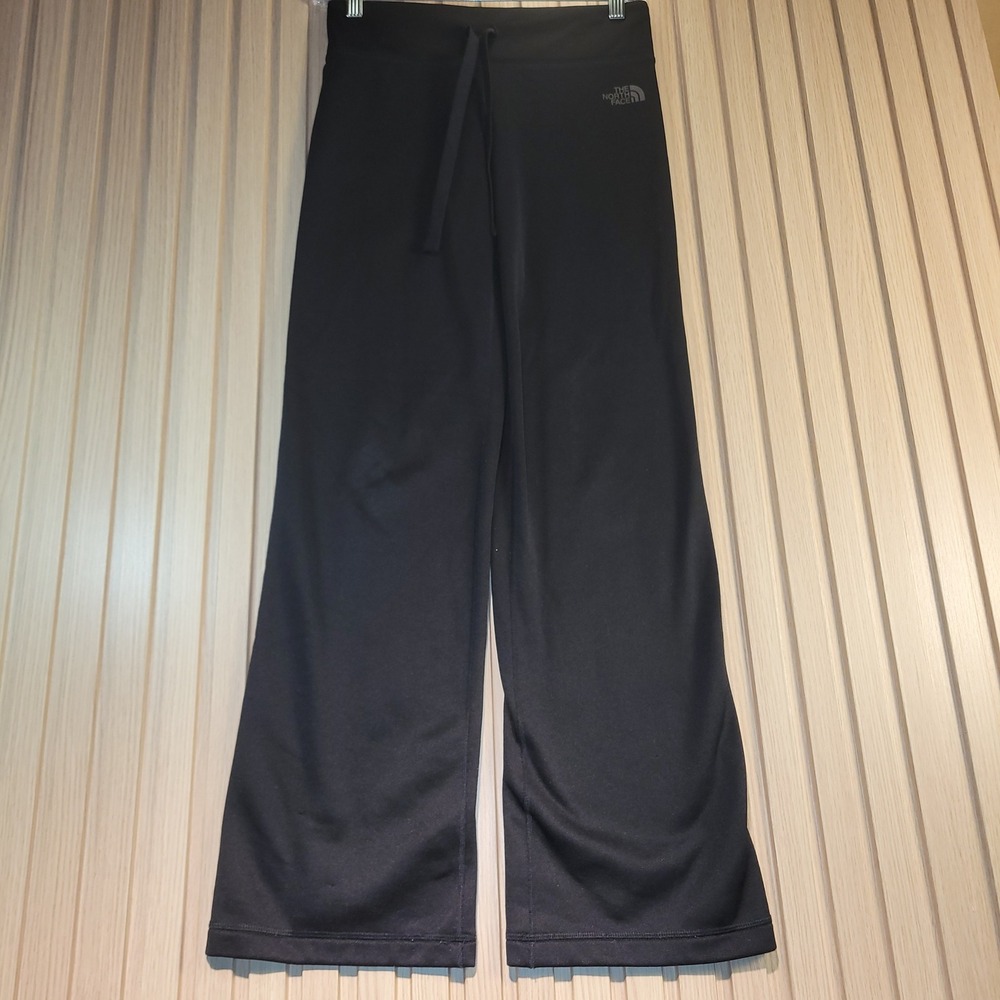 The North Face Pants Women XS Black Good Wide Leg Fleece Lined Activewear